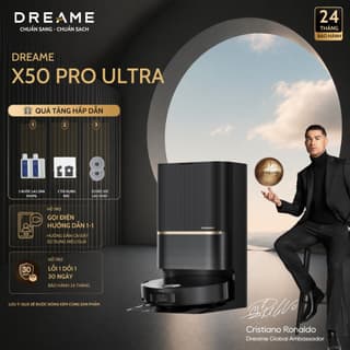 Robot Hút Bụi Lau Nhà Dreame X50 Pro Ultra | Bản Quốc Tế | Lực Hút 30k Pa | Bảo Hành 24 Tháng