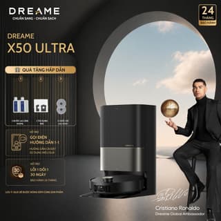 Robot Hút Bụi Lau Nhà Dreame X50 Ultra | Bản Quốc Tế | Leo Bậc Linh Hoạt 60mm | Bảo Hành 24 Tháng