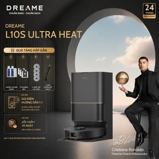 Robot Hút Bụi Lau Nhà Dreame L10S Ultra Heat | Lực Hút 25k Pa | Trạm Sạc Đa Năng | Bảo Hành 24 Tháng
