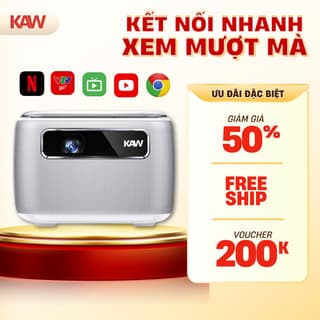 Máy chiếu mini tích hợp pin KAW SKY 118 siêu nét, nhỏ gọn