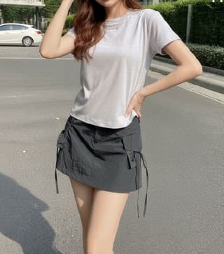 Áo thun Babytee trơn dáng ôm Nữ Freesize Trắng
