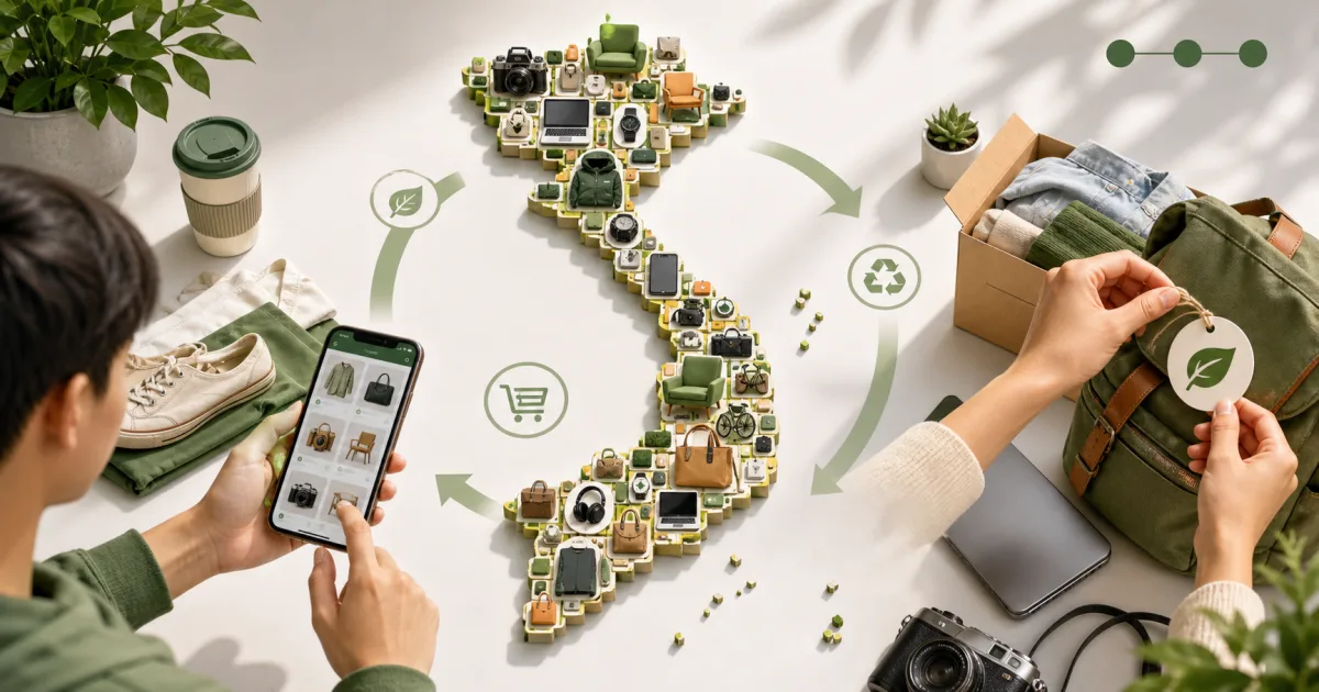 Bản đồ Việt Nam ghép từ các món đồ cũ trong xu hướng re-commerce